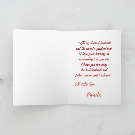 Gelukkige Verjaardag Groetjes Fotokaart Bedankkaart (Binnen)