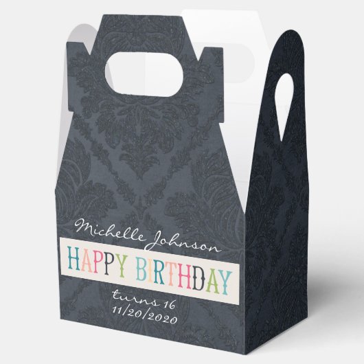 Gelukkige Verjaardag Groot Bedankdoosjes (Geopend)