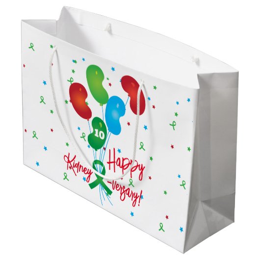 Gelukkige verjaardag groot cadeauzakje (Achterkant Gekanteld)