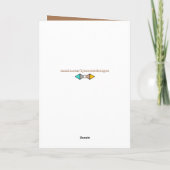 Gelukkige Verjaardag Grootvader foto's bruin en ge Kaart (Achterkant)