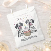 Gelukkige Verjaardag Grote Deen Honden Cupcake Bedankzakje (Geknipt)