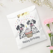 Gelukkige Verjaardag Grote Deen Honden Cupcake Bedankzakje (Gezegeld)