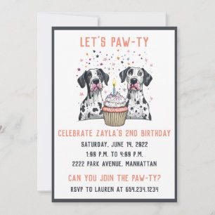 Gelukkige Verjaardag Grote Deen Honden Cupcake Kaart