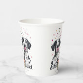 Gelukkige Verjaardag Grote Deen Honden Cupcake Papieren Bekers (Links)