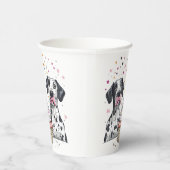 Gelukkige Verjaardag Grote Deen Honden Cupcake Papieren Bekers (Rechts)