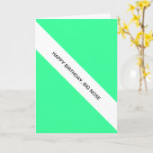 gelukkige verjaardag, grote neus kaart (Gele Bloem)