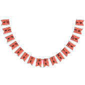 Gelukkige Verjaardag Grote Zwarte Mier Rood Wit Pl Vlaggetjes (Alle)