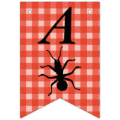 Gelukkige Verjaardag Grote Zwarte Mier Rood Wit Pl Vlaggetjes (Tweede vlag)