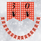 Gelukkige Verjaardag Grote Zwarte Mier Rood Wit Pl Vlaggetjes