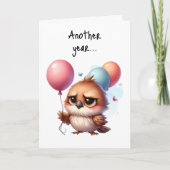 Gelukkige Verjaardag Grumpy Bird Nog Een Jaar om h Kaart (Voorkant)