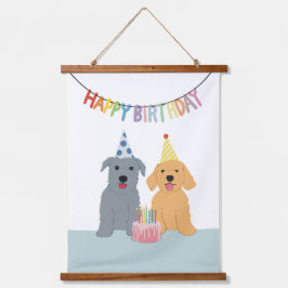 Gelukkige verjaardag hangend wandkleed