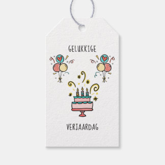 Gelukkige Verjaardag | Happy Birthday Cadeaulabel