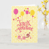 Gelukkige verjaardag | Happy Birthday Kaart (Gele Bloem)