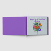 Gelukkige Verjaardag Heldere Bloem Boeket Vlinders Gastenboek (Volledig)