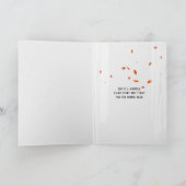 Gelukkige Verjaardag Herfst Eiken in venster Kaart (Binnen)