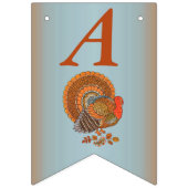 Gelukkige Verjaardag Herfst Kleuren Mannelijk Turk Vlaggetjes (Tweede vlag)