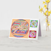 Gelukkige Verjaardag - het Helen van Karuna Reiki Kaart (Gele Bloem)