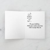 Gelukkige verjaardag......... Het is tijd........ Kaart (Binnen)