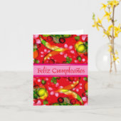 Gelukkige Verjaardag het Spaans met binnen spatie Kaart (Gele Bloem)