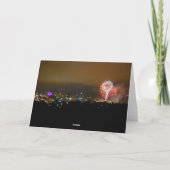 Gelukkige Verjaardag! Het Vuurwerk van de Stad van Kaart (Achterkant)