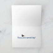 Gelukkige Verjaardag, het Wenskaart van de Schat Kaart (Binnen)