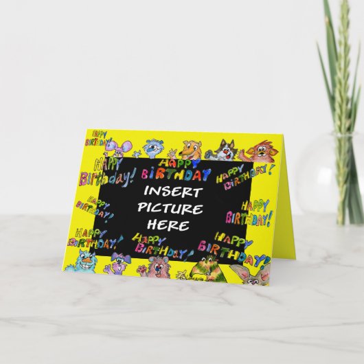 Gelukkige Verjaardag - het Wenskaart van de Wensen Kaart (Voorkant)