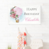 Gelukkige Verjaardag Hete Luchtballon Spandoek (Insitu)