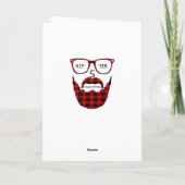 Gelukkige Verjaardag HipSter Kaart (Achterkant)