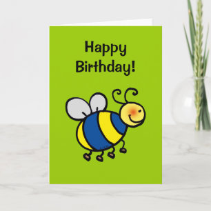 Gelukkige verjaardag (hommel) kaart