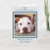Gelukkige Verjaardag Hond Mama Grappig Schattige H Kaart (Voorkant)