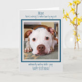 Gelukkige Verjaardag Hond Mama Grappig Schattige H Kaart (Gele Bloem)