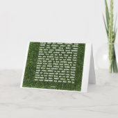 Gelukkige Verjaardag Honkbal Kaart (Achterkant)