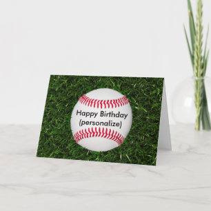 Gelukkige Verjaardag Honkbal Kaart