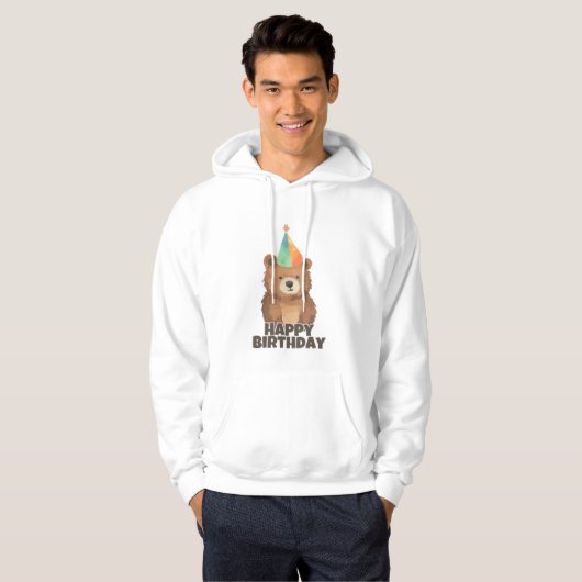Gelukkige verjaardag hoodie (Voorkant volledig)