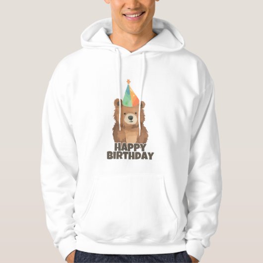 Gelukkige verjaardag hoodie (Voorkant)