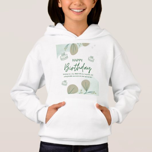 Gelukkige verjaardag hoodies ontwerp (Voorkant)