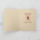 Gelukkige Verjaardag Hoop Jaar Stuk van Cake Fun Kaart (Binnen)