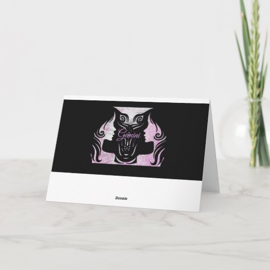 Gelukkige Verjaardag Horoscoop Teken Tweelingen Kaart (Achterkant)