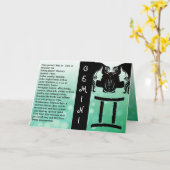 Gelukkige Verjaardag Horoscoop Teken Tweelingen Kaart (Gele Bloem)