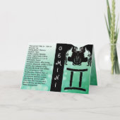 Gelukkige Verjaardag Horoscoop Teken Tweelingen Kaart (Voorkant)