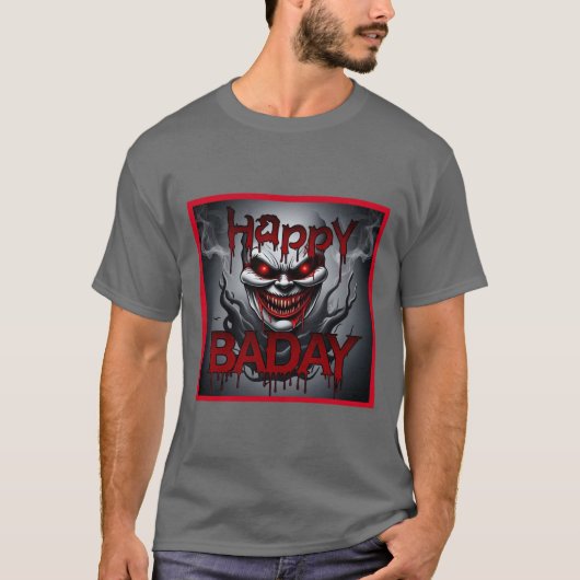 Gelukkige verjaardag horror T-shirt (Voorkant)