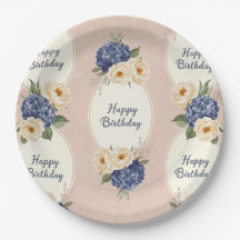 Gelukkige verjaardag, hortensia's en pioenen