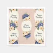 Gelukkige verjaardag, hortensia's en pioenen