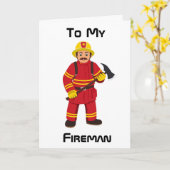 GELUKKIGE VERJAARDAG **HOTTIE** & MY FAV FIREMAN KAART (Gele Bloem)