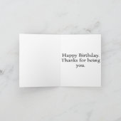 Gelukkige verjaardag | Hou het raar Kaart (Binnen)