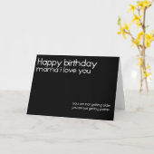 gelukkige verjaardag ik hou van je mammikaart kaart (Gele Bloem)