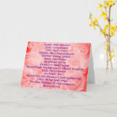 Gelukkige Verjaardag in 16 talen Kaart (Gele Bloem)