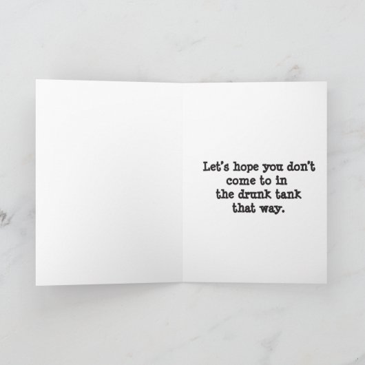 Gelukkige verjaardag in de Drink tank Kaart (Binnen)