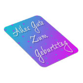 Gelukkige Verjaardag in de Duitse Flexibele Fotoma Magneet (Rechterzijde)