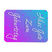 Gelukkige Verjaardag in de Duitse Flexibele Fotoma Magneet (Horizontaal)